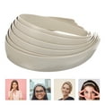 thumbnail image 3 of WORGEOUS 12 Uds. Diademas de plástico en blanco sin dientes, diademas lisas, Material de aro para el cabello DIY, 3 of 9
