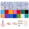thumbnail image 1 of Kit Cuentas para Pulseras Vidrio Mezcladas Juego Joyas DIY (D), 1 of 9