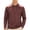 Wine, variant on Gytharion Solid Color Big and Tall Pullover Shirts for Men Buttoned Stand Collar Blouses Casual Long Sleeve Tops