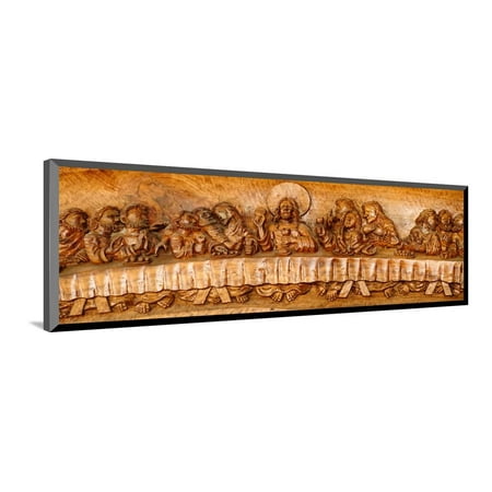 Last Supper Sculptures Carving On Wall Vigan Ilocos Sur Philippines Wood Mounted Print Art Last Supper Sculptures Carving On Wall Vigan Ilocos Sur Philippines Wood Mounted Print Art
