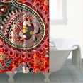 thumbnail image 4 of Elegant Paisley Boho Curtain 72x72 Inches, Quick-Drying Polyester with Plastic Rings, Vintage Floral Chic Design, 4 of 5