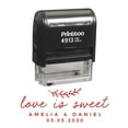 thumbnail image 1 of Custom Round Thank You Stamp Monogram Personalized Rubber Stamp-4S, 1 of 5