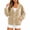 Khaki, variant on Wrongduck Women's Velvet Cardigan Jacket Lightweight Button Front Long Sleeve Casual Sweater Coat with Pockets Spring Fall Layering Top