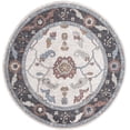 thumbnail image 2 of Rugs.com Eco Traditional Collection Rug – 7 Ft Round Ivory Medium Rug Perfect For Kitchens, Dining Rooms, 2 of 9