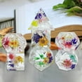 thumbnail image 2 of Lot de 7 dés Polyédriques pour Jeu de Rôle, Ensemble de dés de Jeu pour MTG RPG, double Couleurs, d4 Jeu de Rôle, Jouet pour Enfants, Transparent, 2 of 8