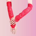 thumbnail image 3 of Long Lace Gloves, Bridal Fingerless Lace Gloves for Women Tea Party 1920s Costumes Opera Party Masquerade, Elbow Length 15.7inch, 3 of 6