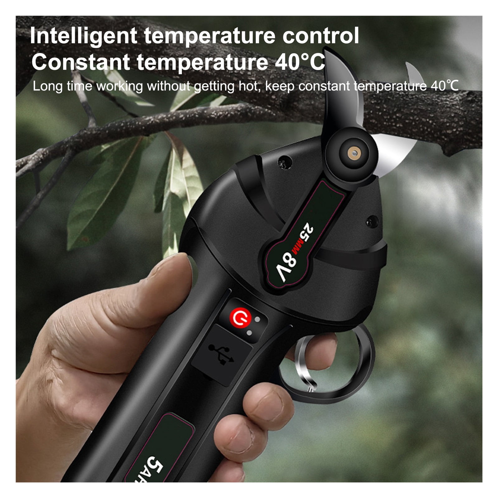 Protable Electric Pruning Shears Rechargeable Fruit Tree Hedge Trimmer Home Garden Electric Scissor Garden Pruning Tools
