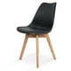 thumbnail image 1 of Silla de Comedor Moderna con Asiento Acolchado de Diseño Minimalista Tipo Eames Pedestal - Silla Ergonomica Acojinada con Estructura de Madera Ideal para Interior, 1 of 5