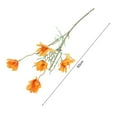 thumbnail image 3 of 1 Branch Artificial Flower Realistic Looking Romantic 5 Forks 5 Heads Simulation Chamomile Bouquet Photography Prop-Red, 3 of 7