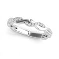 thumbnail image 3 of Dash Jewelry 14K White Gold Plated Rings - 0.8 Ct Round Cut Moissanite Silver Rings for Women's - Birthday Gift Engagement Wedding Ring - Bridal Promise Rings - Infinity Criss Cross Over Shank Ring, 3 of 7