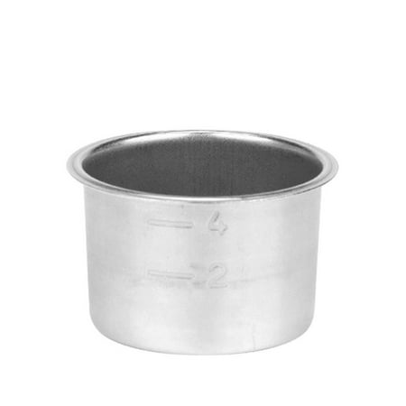 

Pressure Cup Filter Coffee Machine Espresso Accessories Detachable Cup Stainless Steel Bowl Basket C