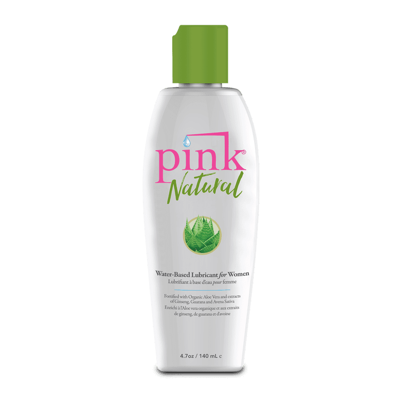 PINK Natural Water-Based Gel Personal Lubricant for Women, 4.7oz Bottle