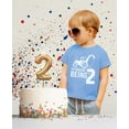 thumbnail image 2 of 2nd Birthday Shirt 2 Year Old Boy Gifts Digging Shirts Toddler Kids T-Shirt 2T California Blue, 2 of 5