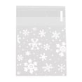 thumbnail image 5 of Mightlink 100Pcs Cookie Bags Clear Snowflake Biscuit Candy Bags Self-adhesive Gift Bags for Home Christmas, 5 of 7