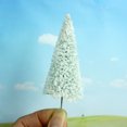 thumbnail image 3 of 10 piezas 1: 100 Scala Modelo Mini árboles Traneo portátil Ferrocarril Miniatura Paisaje Artificial Árbol de pino Decoración realista Inevent HA011865-00, 3 of 7