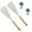 White*2, variant on Consensuts Multi Function Spoon, Solid Wood Handle Consensuts Multi Spoon, High Appearance Consensuses Multi Function Spoon, Comes with Hook (White)