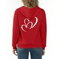thumbnail image 5 of Posijego Zip up Hoodies for Girls Boys Valentines Day Sweatshirt Hooded Heart Printed Sweatshirts with Pockets, 5 of 8