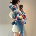 thumbnail image 3 of Peluche de dragón blanco gigante de 150 cm con cuerno de unicornio, dinosaurio pterosaurio volador, almohada de dinosaurio, regalo de vacaciones kawaii, almohada de anime, 3 of 5