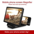 thumbnail image 2 of 8" Screen Magnifier –3D HD Mobile Phone Magnifier Projector Screen for Movies, Videos, and Gaming–Phone Stand with Screen Amplifier–Supports All Smartphones(White), 2 of 5