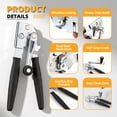 thumbnail image 5 of Manual Hand-Crank Commercial Heavy-Duty 2-in-1 Bottle Cap Can Opener with Ergonomic Rubber Grip - Arthritis Friendly for Seniors,Black, 5 of 11