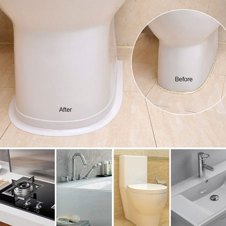 Strip Bathroom Caulking Tape Waterproof Flexible Self Adhesive Sealing Tape Mildew Proof For Bathtub Kitchen Toilet And Wall Corner White Grey Brown Walmart Canada