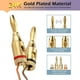 thumbnail image 3 of Conectores banana para altavoz de 4 mm, conectores para cable de altavoz, placas de pared para cine en casa, paquete de 10, 3 of 5