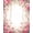 Rose, Pattern 1, variant on ODIKA 4'x6' Machine Washable Non-Slip Area Rug, Blossoming Garden Delight Floral Motif High Traffic Rug, Rose, 210639