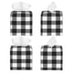 thumbnail image 2 of Fotbe Black White Plaid Porta Pañuelos Decorativo de Cuero, Caja Cuadrada Moderna para Pañuelos Faciales, Organizador y Dispensador 5x5x5'', 2 of 7