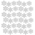 thumbnail image 1 of Plastic Glitter Snowflake, 10cm, 30 Per Box, 1 of 5