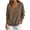 Khaki, variant on cocolona Womens V Neck Oversized Sweatshirts Long Sleeve Casual Loose Solid Color Fall Tops