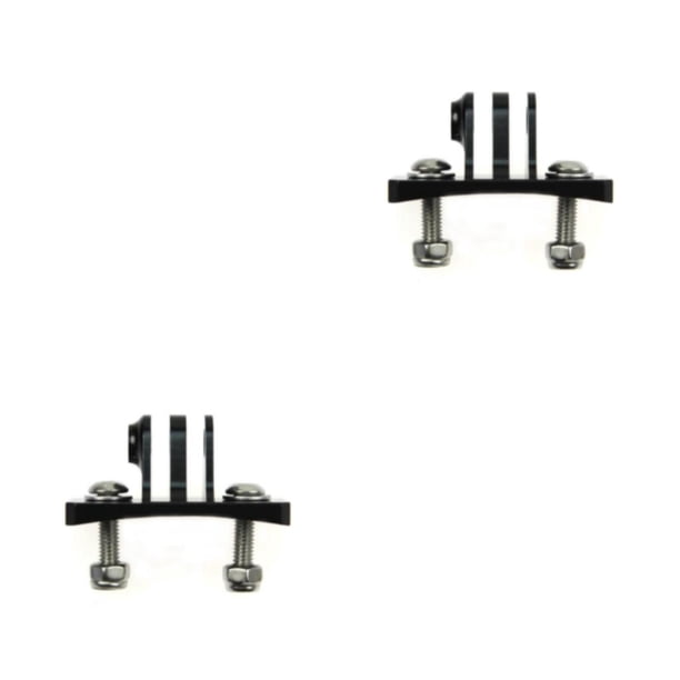 Inteprter Cámara deportiva Paracaidismo Casco Soporte de montaje fijo Escalada Esquí Trípode Adaptador de aleación de aluminio Reemplazo para Type2 NO2