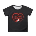 thumbnail image 1 of T-shirt à Manches Courtes pour Filles, Col Rond, Coupe Décontractée, Basique, 1 of 4