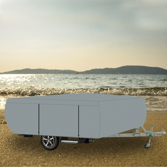SHZAITOR Tear-Proof RV Waterproof Anti-UV For Pop Up Folding Camper RV Cover 8-18FT