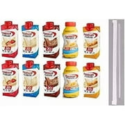 Premier Protein Shakes Drinks - Low Carb High Protein Shakes Variety 10 Pack 30g 2 of Each Flavor - Chocolate, Strawberry, Vanilla, Banana & Caramel Bonus of 10 Individually Wrapped Straws