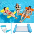 thumbnail image 4 of Floating Bed Water Hammock Inflatable Lounger For Sea Pool Beach - Yellow, 4 of 4