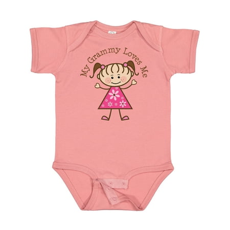 

Inktastic My Grammy Loves Me Gift Baby Girl Bodysuit