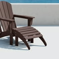 thumbnail image 2 of Polytrends  Laguna Hdpe All Weather Outdoor Patio Foldable Ottoman Dark Brown, 2 of 5