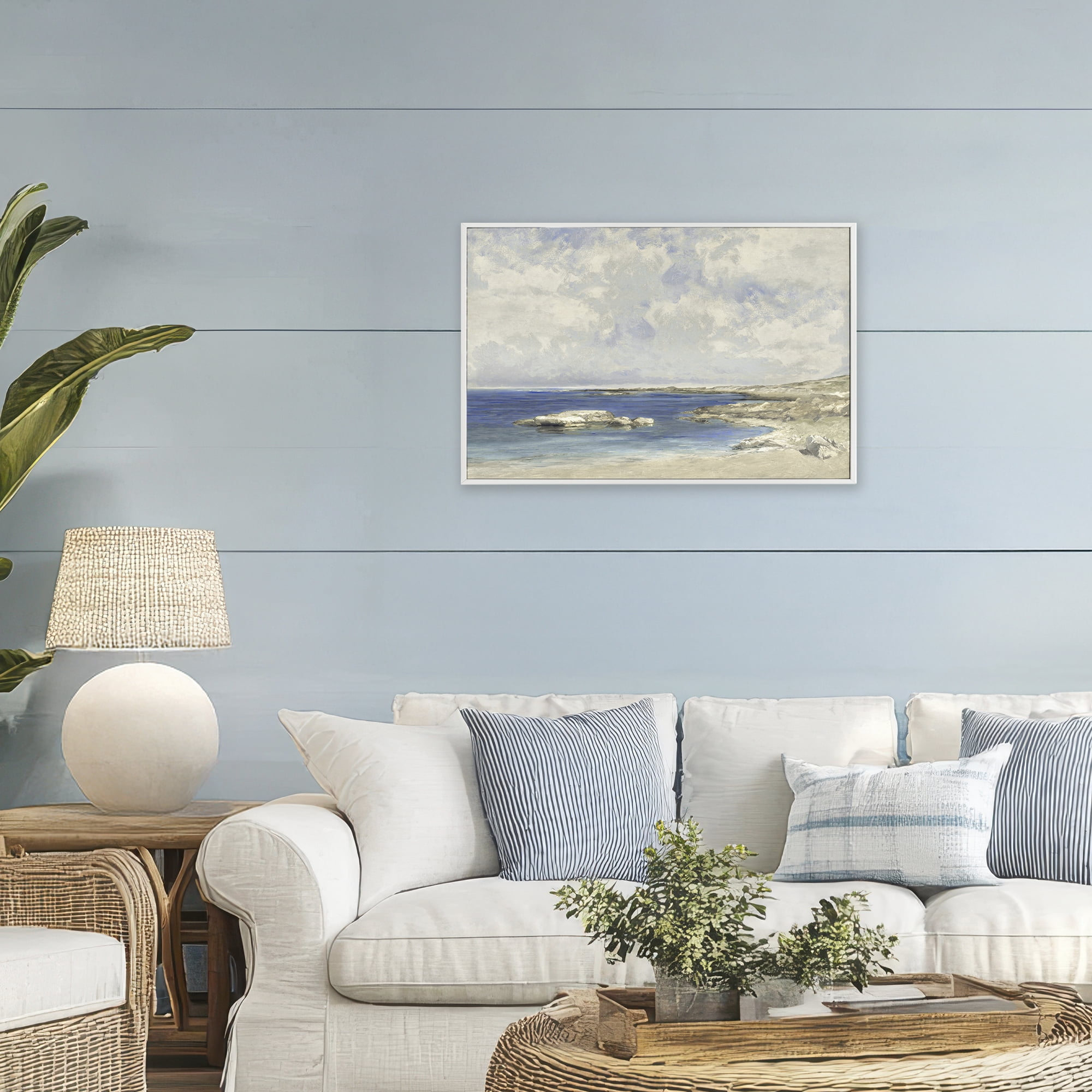 Stupell Industries Pond At Morning White Framed Giclee Art, design by Christy McKee