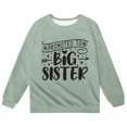 thumbnail image 3 of Krdevn Kids Promoted To Big Sister Letter Graphic Crewneck Long Sleeve Soft Pullover Casual Sweatshirt Top,4-5 Years, 3 of 3