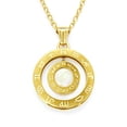 thumbnail image 3 of MOON & SELF Collar Rueda Del Destino Laminado Oro 18k Zodiacal Giratorio, 3 of 5
