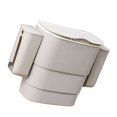 thumbnail image 4 of Hanging Trash Can with Lid Large Capacity Wall Mounted Garbage Can for Kitchen Cabinet Bathroom Light Gray, 4 of 12