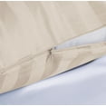 thumbnail image 4 of 100% Egyptian Cotton Pillow Protectors Set of 2, 600 Thread Count King Size Bed Pillow Cases with Zipper, Sateen Weave Cooling Pillow Cases Quiet and Breathable Easy Care (2PCS, King, Beige Stripe), 4 of 7