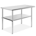 thumbnail image 1 of GRIDMANN NSF Stainless Steel Commercial Kitchen Prep & Work Table - 48 in. x 24 in., 1 of 5