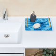 thumbnail image 7 of Ryvnso Blue Tie Dye Bathroom Tray Vanity Countertop Trays Acrylic Organizer, 7 of 7