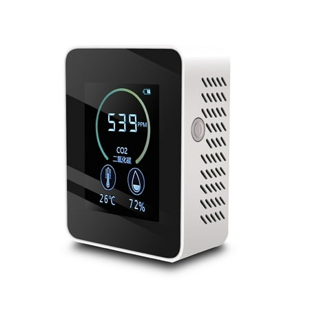 

Household Air Quality Detector Multifunctional C02 Temperature Humidity Tester LCD Display with Backlight