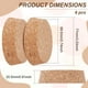 thumbnail image 2 of Tapón de corcho de madera para botellas Tampions BurlyWood 69,5~77x20,5 mm, 2 of 7