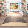 thumbnail image 2 of Designart 'Saguaro Cactus At Colorful Sunset' Tropical Duvet Cover Set, 2 of 4