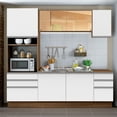 thumbnail image 2 of Cocina Integral Madesa Glamy 220cm Marrón/Blanco, 2 of 5