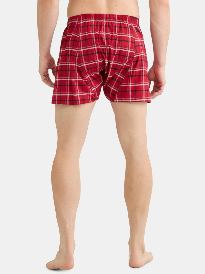 George Men's Moisture-Wicking Stretch Woven Boxers 6-Pack Sizes S