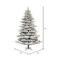 thumbnail image 3 of Vickerman 10' x 74" Flocked Kiana Christmas Tree, Low Voltage LED Warm White Lights., 3 of 5